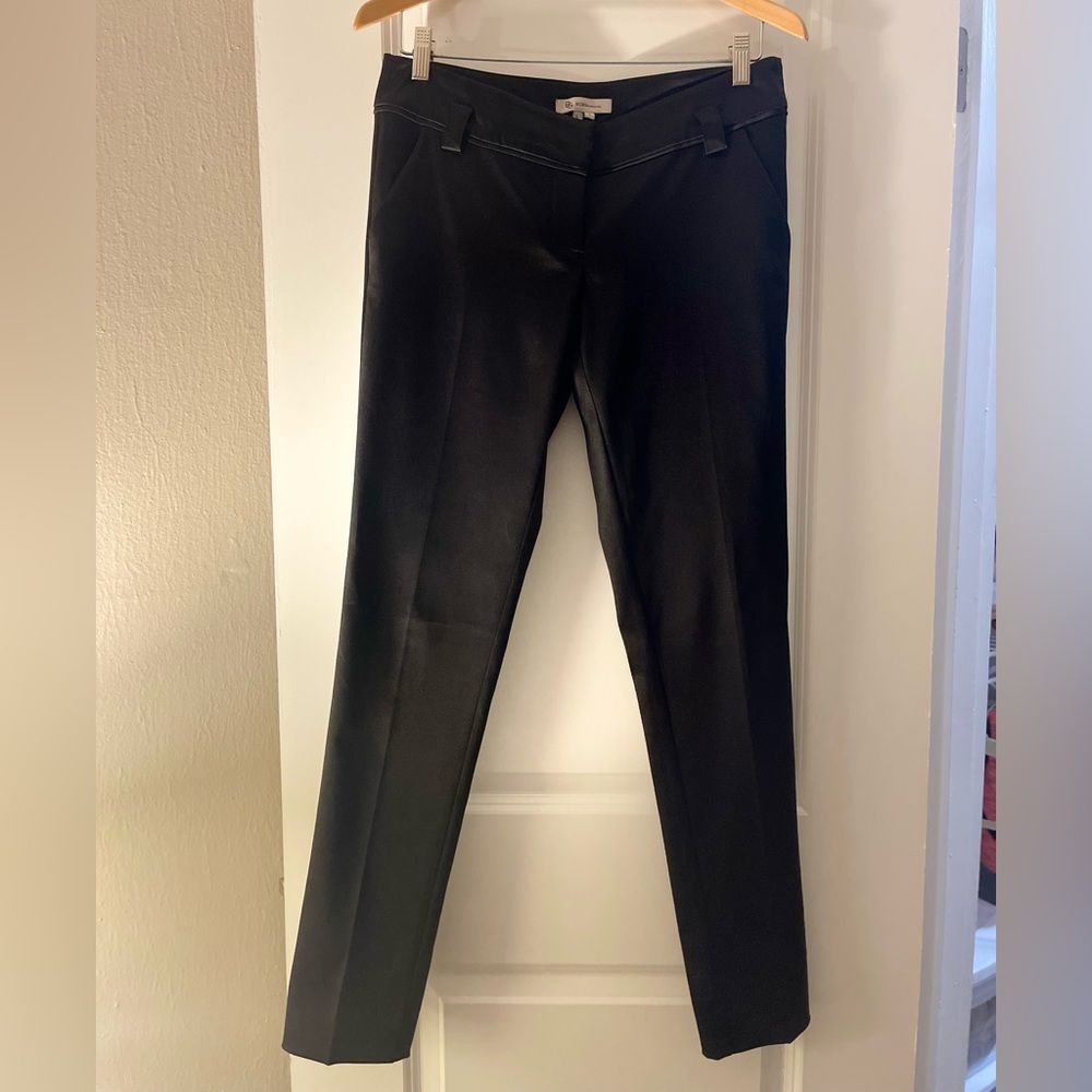 Black, straight legs pants